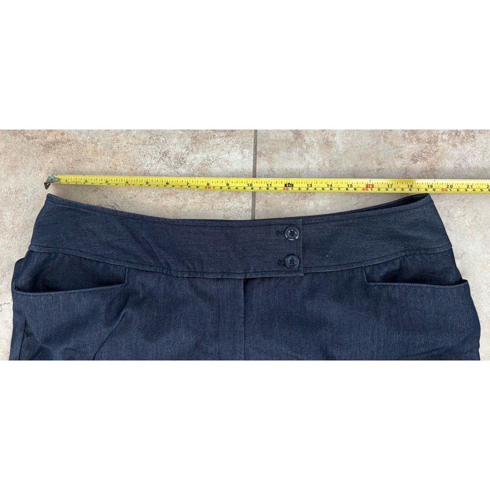 Lane Bryant Womens 18 Dark Wash Trouser Pants Wide Leg Stretch Career Blue - Picture 7 of 8
